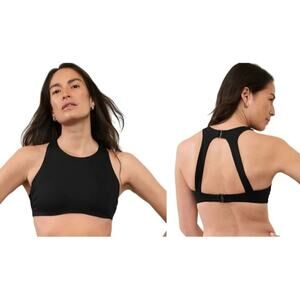 Athleta Maldives Bra Cup Bikini Top 38B/C Solid Black
